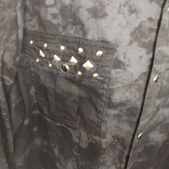 Raw Blue Division Graphic Button Down - Picture 3 of 10